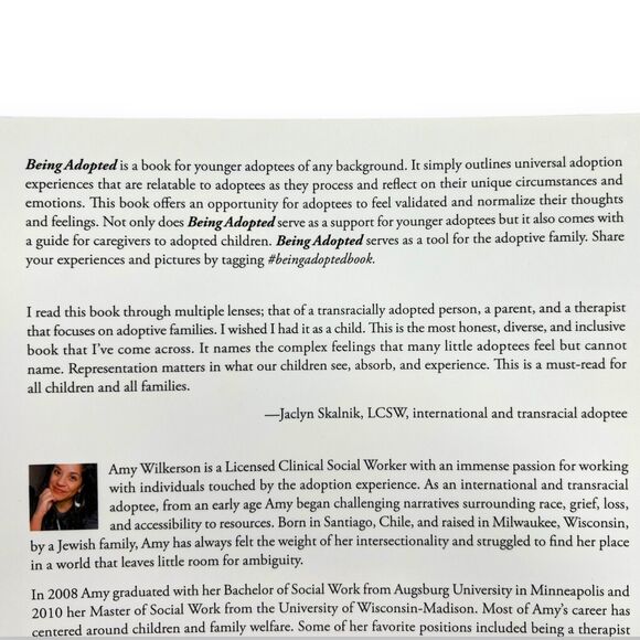 Being Adopted by Amy Wilkerson, LCSW - Kids Book & Caregiver Guide (Paperback) - Picture 4 of 12